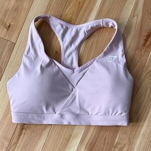 Gymshark Women's Pale Mauve Racerback Sports Bra